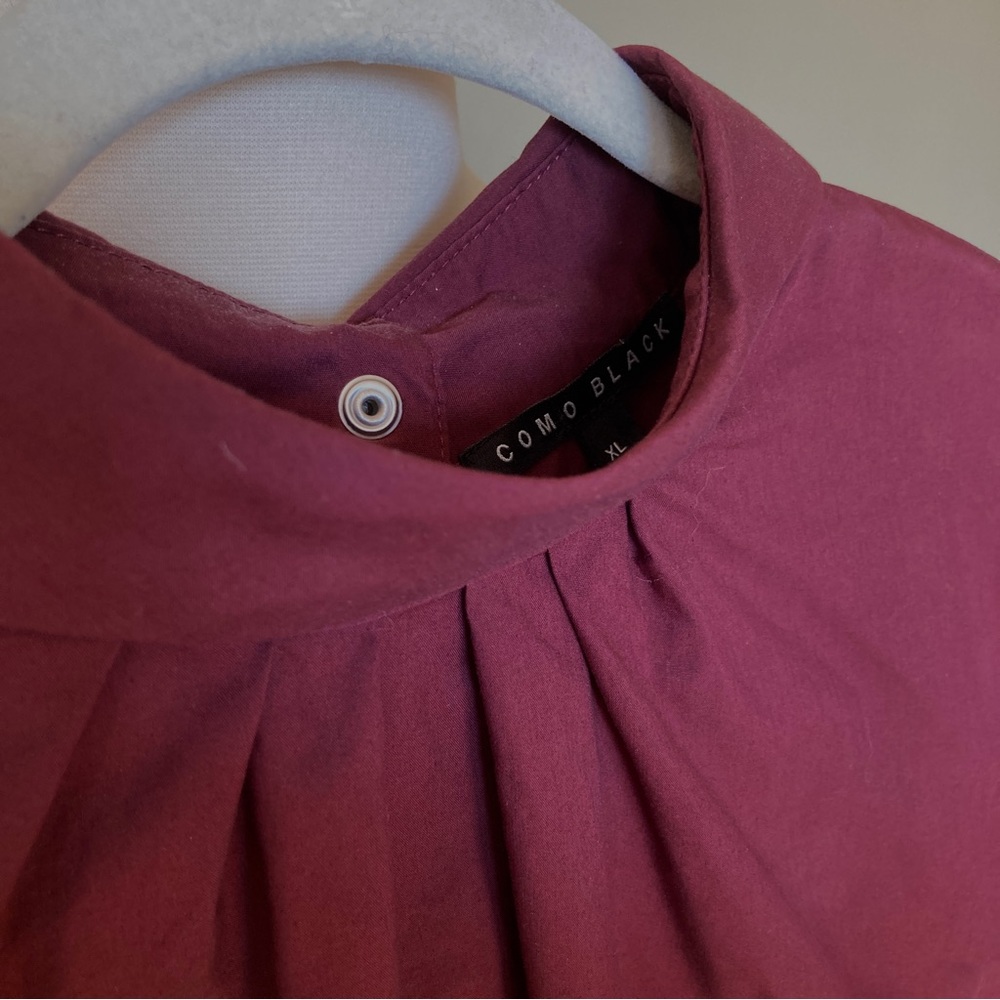 COMO BLACK Rear Closure Shirt - Picture 3 of 6